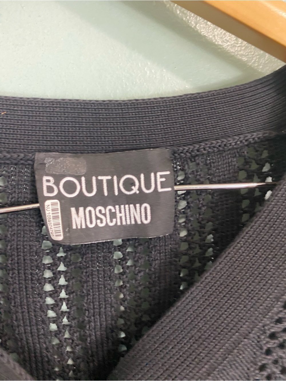 Boutique Moschino Daisies In My Pockets Cardigan Black Floral Size 4 - Picture 3 of 9